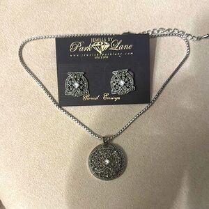 Belair, Genuine Marcasite Necklace and Earring Set
